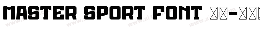 Master Sport Font 英文字体转换